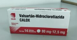 VALSARTAN - HCT 80MG/125MG X 14 TAB CALOX