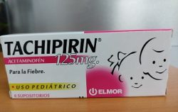 TACHIPIRIN 125MG X 6 SUP. ELMOR